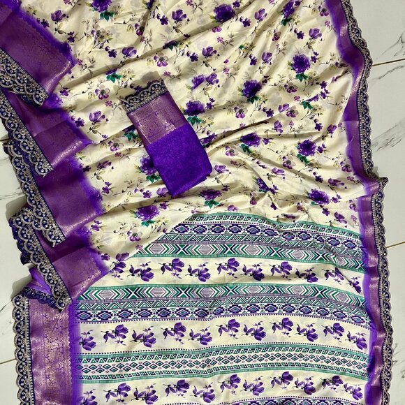 Tushar silk saree - Picture 4 of 5